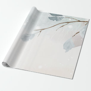 Papier Cadeau Pays des merveilles d'hiver, Fête de la branche d'