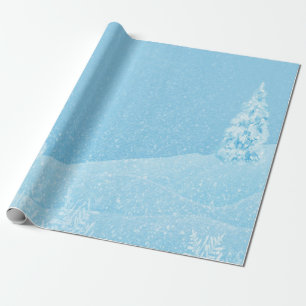 Papier Cadeau Pays des merveilles d'hiver, Fêtes de Noël sous le