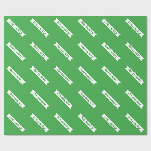 Papier Cadeau Pays Live (Plat)