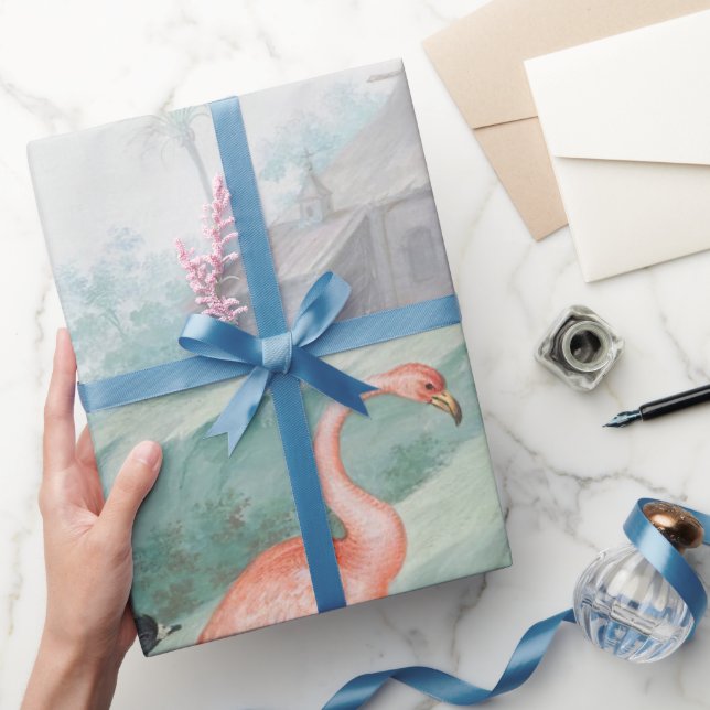 Papier Cadeau Paysage à l'oiseau royal (Cadeaux)