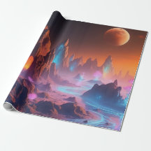 Paysage céleste au crépuscule - Planète Alien