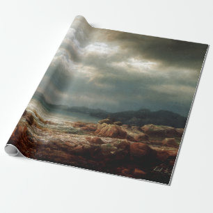Papier Cadeau Paysage côtier de système de roquette d'artiller