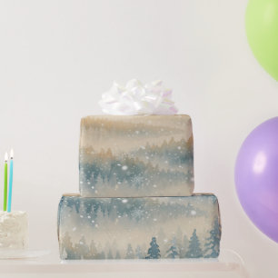 Papier Cadeau Paysage enneigé de rêves gelés