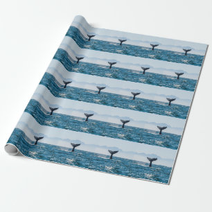 Papier Cadeau Paysage marin de la baleine : Eau Dramatique.