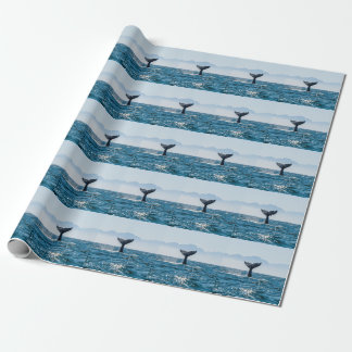 Papier Cadeau Paysage marin de la baleine : Eau Dramatique.