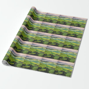 Papier Cadeau Paysage : Sérénité Peinte Légère