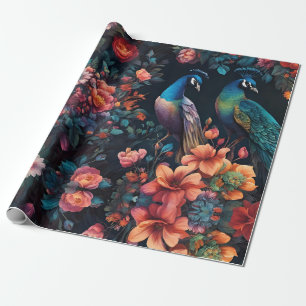 Papier Cadeau Peacock Garden Wallpaper Art