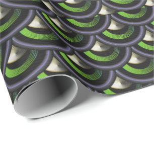 Papier cadeau Peacock Inspiré Sirène échelles