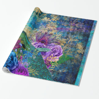 Papier Cadeau Peacock vintage pour toutes les occasions