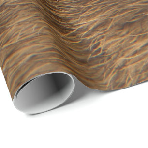 Papier Cadeau Peau animale Brown Abstraite VIP de fourrure de l'