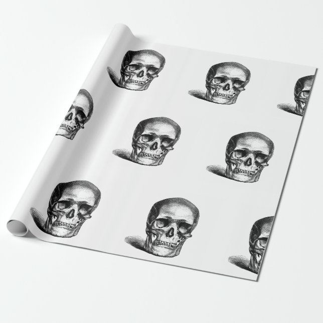 PAPIER CADEAU PEAUX HUMAINS HALLOWEEN LIVRE (Déroulé)