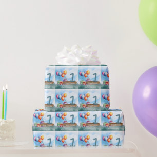 Papier Cadeau Pêche 1er anniversaire