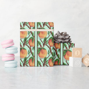 Papier Cadeau Pêches sur la Branche