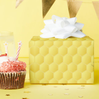 Papier Cadeau Peigne de miel Trois abeilles