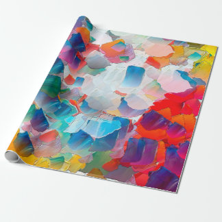 Papier Cadeau Peinture à l'huile abstraite. Cadre de conception 