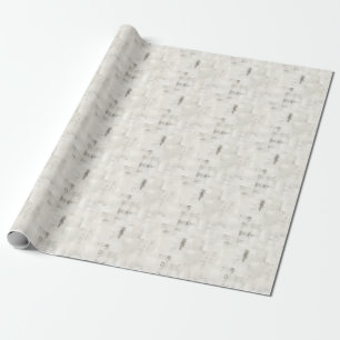 Papier Cadeau Peinture Abstraite Blanc Cassé 