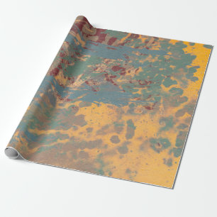 Papier Cadeau Peinture Abstraite. Encre image artisanale. Art mo