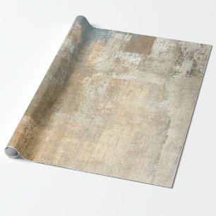 Papier Cadeau Peinture Abstraite gris et beige abstraite, art,