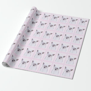 Papier Cadeau Peinture chinoise en poudre - Art Chien