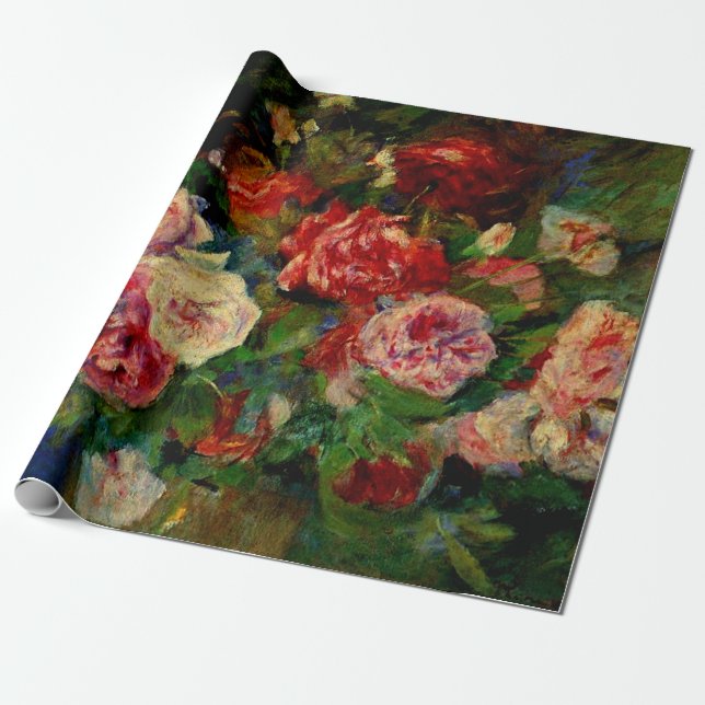 Papier Cadeau Peinture de Pierre Renoir, Rose, (Déroulé)