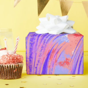 Papier Cadeau Peinture et plumes
