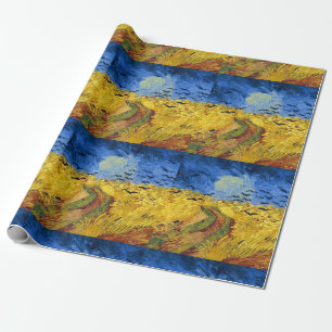 Papier Cadeau Peinture impressionniste Champs de blé de Van Gogh