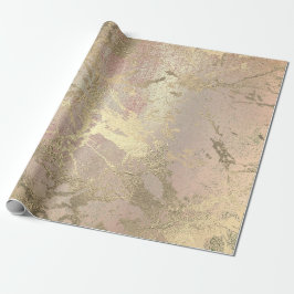 Papier Cadeau Peinture rose vierge Champaign Monnaie de marbre d