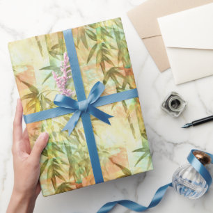 Papier Cadeau Peinture sur la forêt de Bambou