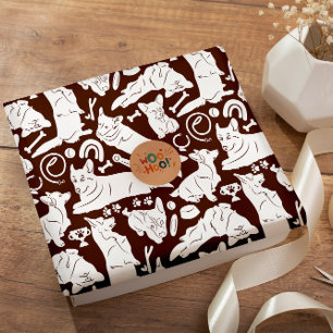 Papier Cadeau Pembroke Welsh Corgi motif sans soudure