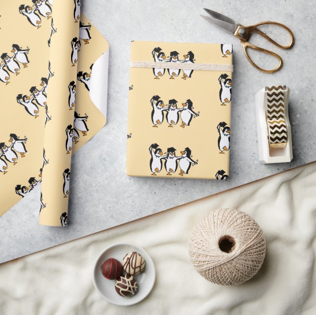 Papier Cadeau Penguin Meilleurs Amis Diplôme (Artisanat)