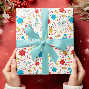 Papier Cadeau Penguins de Noël rennes et ours polaires