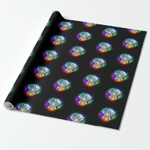 Papier Cadeau pentagramme du Wiccan