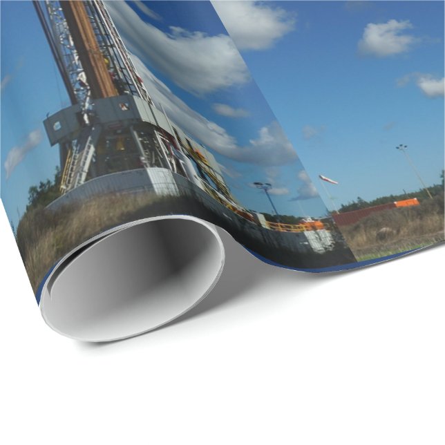 Papier Cadeau Perceuse à gaz d'huile Imprimer Papier à enveloppe (Coin rond)