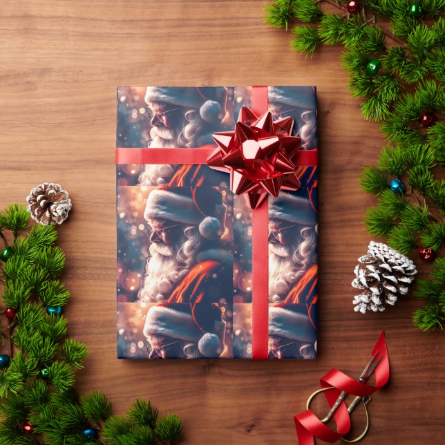 Papier Cadeau Père Noël (Cadeau de vacances)