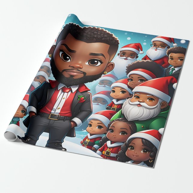 Papier Cadeau Père Noël Baby ! Enveloppement (Déroulé)