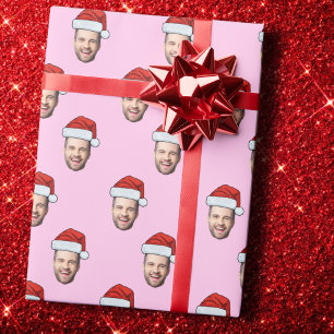 Papier Cadeau Père Noël chapeau de Noël cadeau personnalisé phot