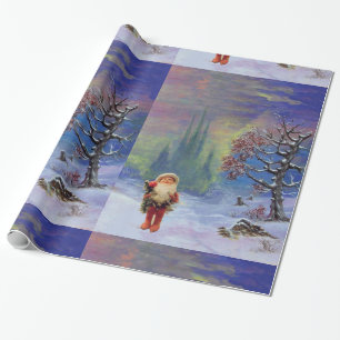 PAPIER CADEAU PÈRE NOËL DES GNOMS