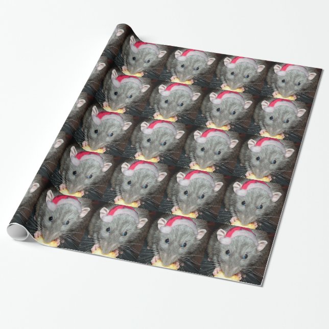 Papier Cadeau Père Noël Dumbo rat cadeau de Noël (Déroulé)