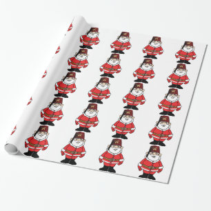 Papier Cadeau Père Noël et le tombeau