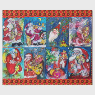 PAPIER CADEAU PÈRE NOËL, FÊTE DE NOËL MUSICALE