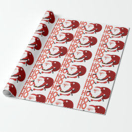 Papier Cadeau Père Noël Ho Ho Ho Christmas Wrapper Paper