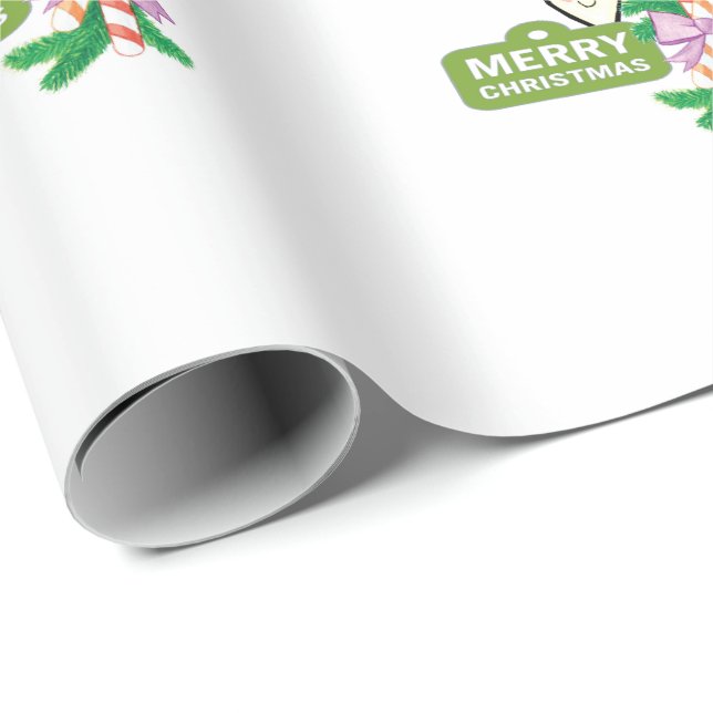 Papier Cadeau Père Noël Joyeux Noël 2021Papier d'enveloppement (Coin rond)