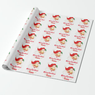 Papier Cadeau Père Noël Joyeux Noël Personnalisé