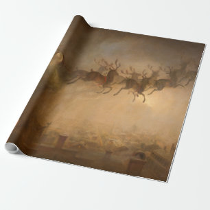 Papier Cadeau Père Noël par William Holbrook Beard