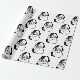 Papier Cadeau Père Noël rétro