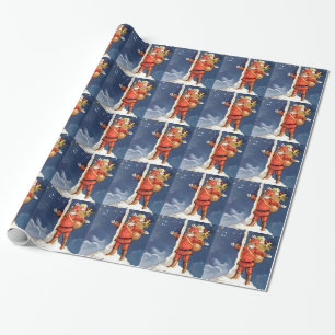 Papier Cadeau Père Noël Rocket