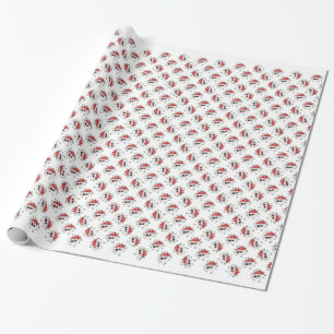 Papier Cadeau Père Noël Skull