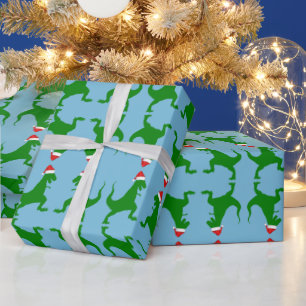 Papier Cadeau père Noël T-Rex