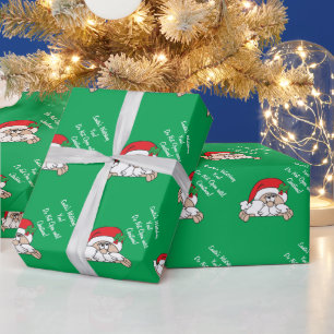 Papier Cadeau père Noël vous regarde Noël