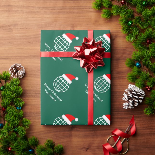 Papier Cadeau Père Noël World Globe Fête de Noël (Cadeau de vacances)